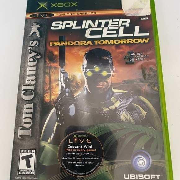 XBOX Game Lot of 2 Tom Clancy’s Ghost Recon & Splinter Cell Pandoras Tomorrow - Picture 2 of 9
